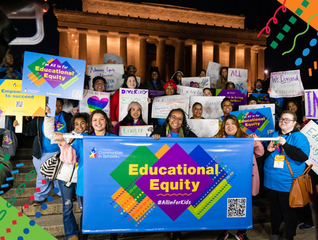 2022 Educational Equity Celebration in front of the Lincoln Memorial